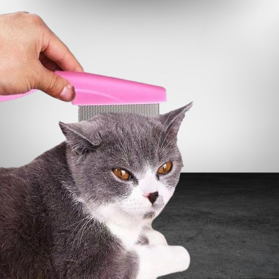 Brosse Chat - CatSheddingHairComb™ - Rose