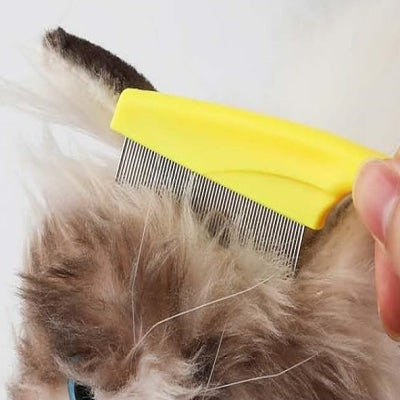 Brosse Chat - CatSheddingHairComb™ - Jaune