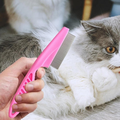 Brosse Chat - CatSheddingHairComb™ - Rose