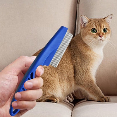 Brosse Chat - CatSheddingHairComb™ - Bleu