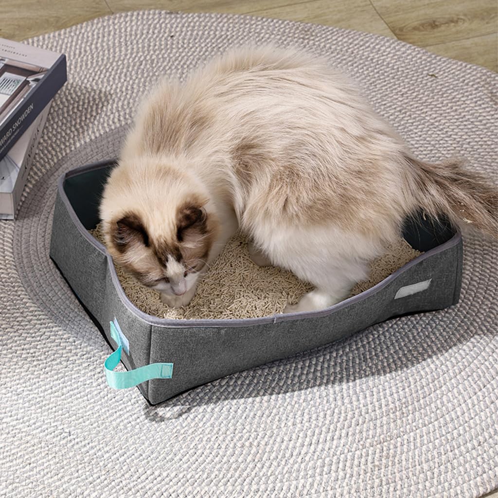 Bac à Litière Chat - NomadLiti™ - Gris