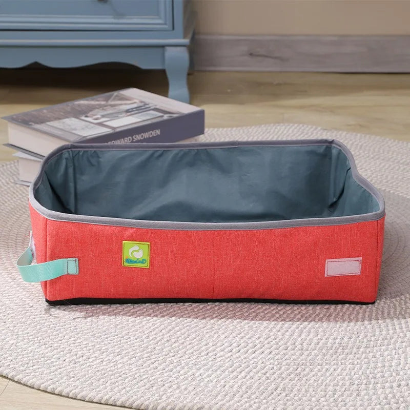 Bac à Litière Chat - NomadLiti™ - Rouge
