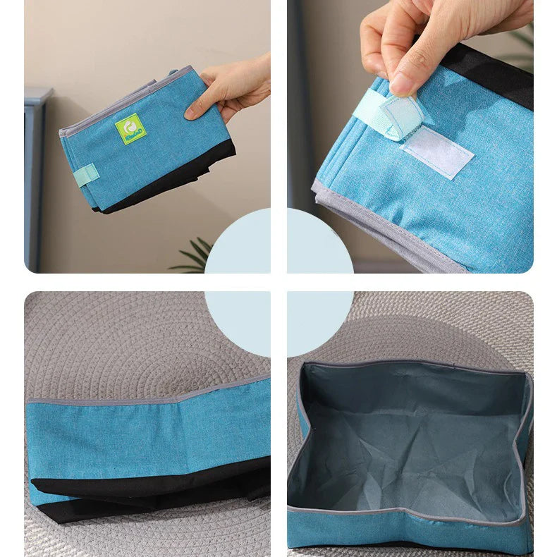 Bac à Litière Chat - NomadLiti™ - Bleu
