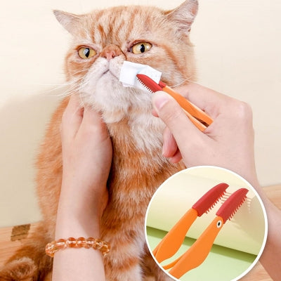 Brosse Pour Chat - CatEyeCleaningBrush™ - Orange