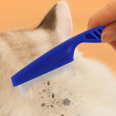 Brosse Chat - CatSheddingHairComb™ - Bleu
