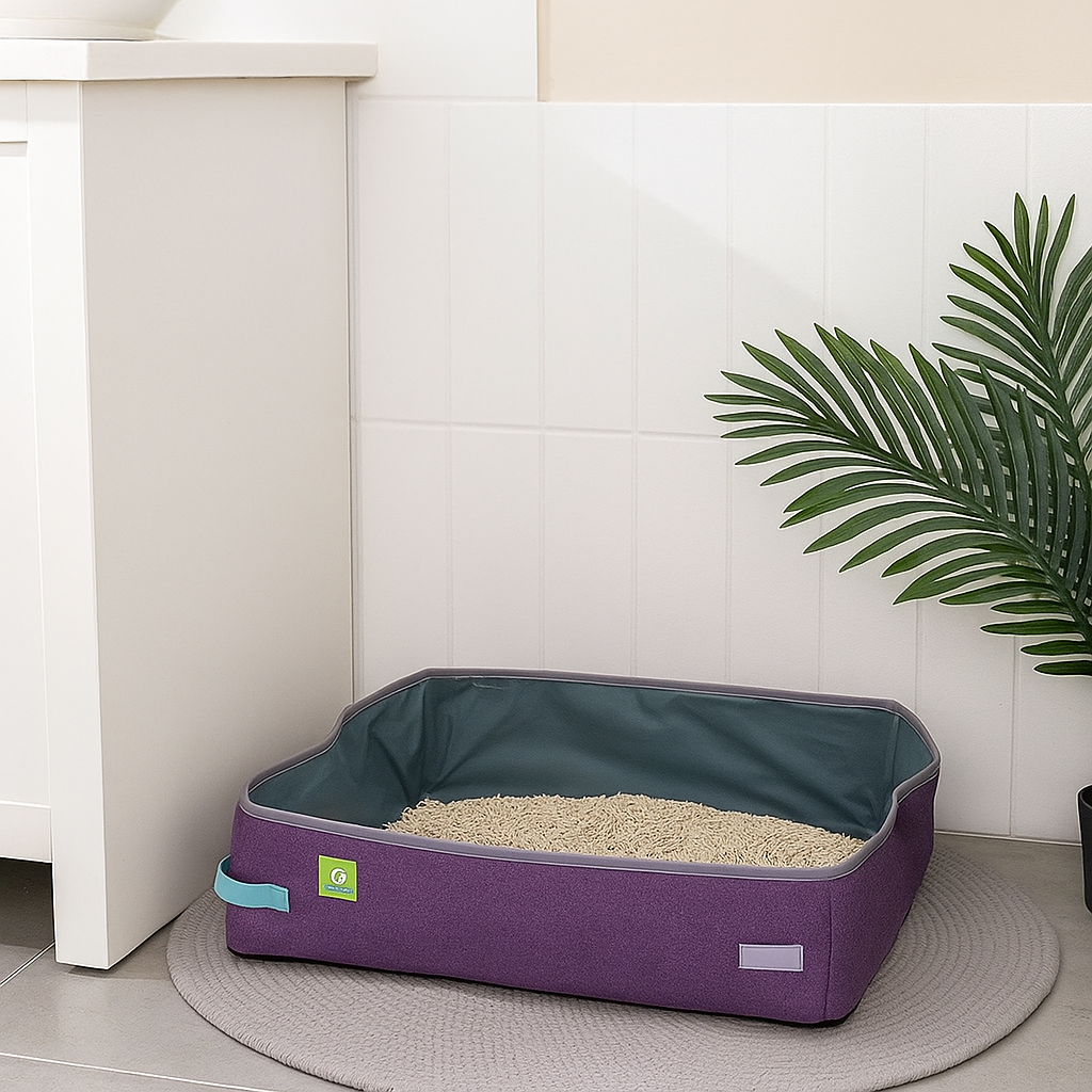 Bac à Litière Chat - NomadLiti™ - Violet