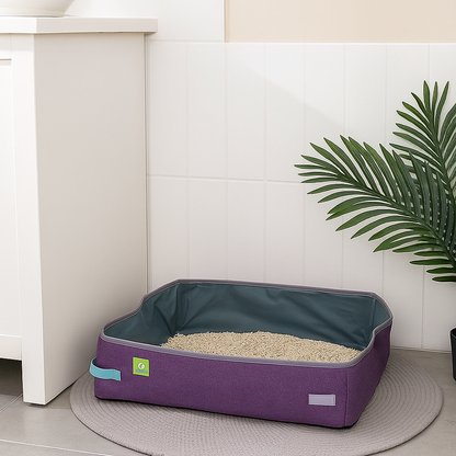Bac à Litière Chat - NomadLiti™ - Violet
