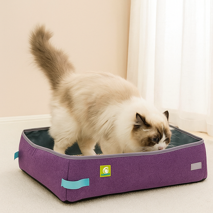 Bac à Litière Chat - NomadLiti™ - Violet