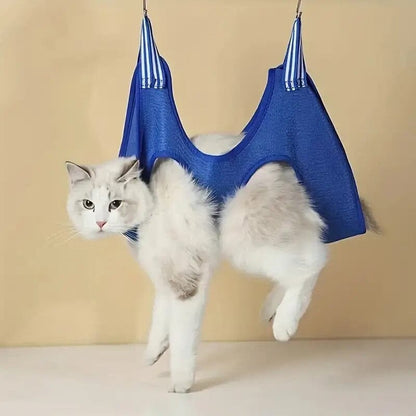 Toilettage Chat - GroomHamac™ - Bleu