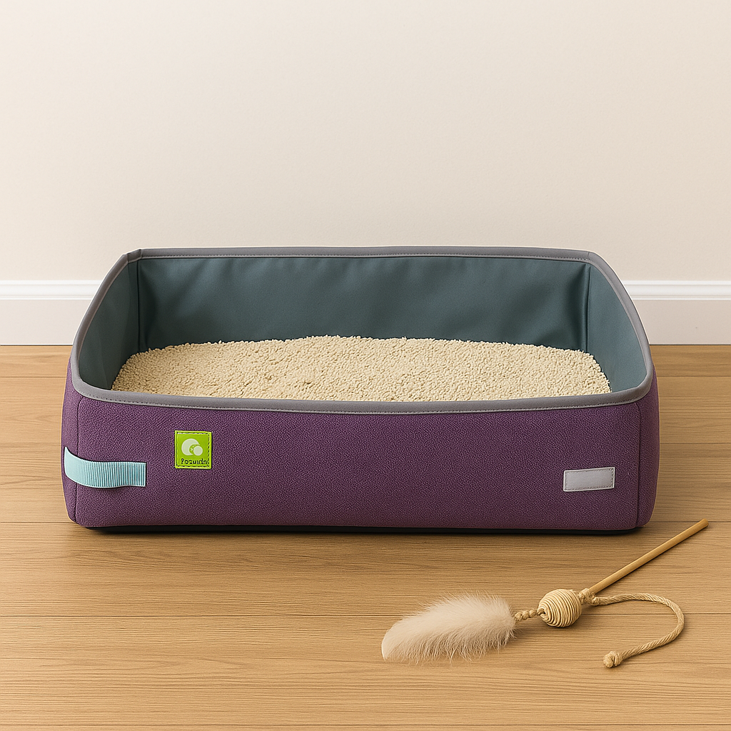 Bac à Litière Chat - NomadLiti™ - Violet