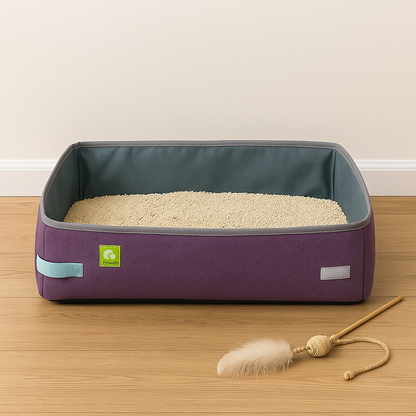 Bac à Litière Chat - NomadLiti™ - Violet